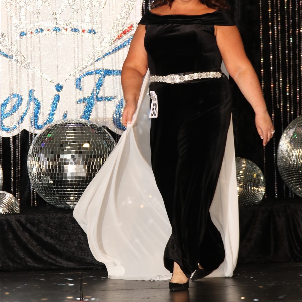 Ashley Lauren Velvet Jumpsuit